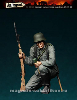 Сборная фигура из смолы Немецкий пехотинец,1/35, Stalingrad (3068) (3068)