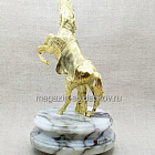 Фигура из бронзы Статуэтка из бронзы «Конь на дыбах» на подставке из мрамора (096-323) (096-323)