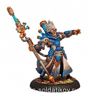 Сборная миниатюра из металла PIP 31071 Cygnar Warcaster Commander Adept Nemo - 2010 BLI Warmachine - фото