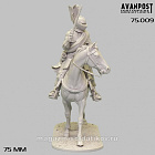 Сборная миниатюра из смолы Конный кирасир, 1630 г. 75 мм, Аванпост (75009) (75009)