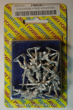 Фигурки из металла FN 426 Гвардейские пешие егеря в наступлении (28 мм) Foundry