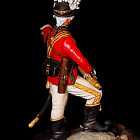 Сборная миниатюра из металла Офицер конной артиллерии, 1794 г. 1:30, Оловянный парад