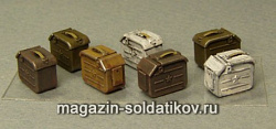 Аксессуары из смолы Советские ящики для ленты 12,7 мм. Tank (А 072) (А 072)