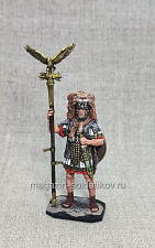 Миниатюра из олова Аквилифер римского легиона, 54 мм, Студия Большой полк - фото