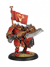 Сборная миниатюра из металла PIP 33024 Khador Man-O-War Kovnik BLI Warmachine - фото