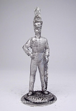 Миниатюра из олова 199 РТ Офицер прусской пехоты, 54 мм, Ратник - фото