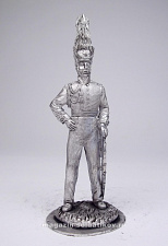 Миниатюра из олова 199 РТ Офицер прусской пехоты, 54 мм, Ратник - фото