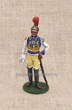 Офицер 1-го полка карабинер, 1812 г. 54 мм, Студия Большой полк - фото