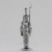 Сборная миниатюра из металла Шассер легкой пехоты, стоящий, Франция, 28 мм, Аванпост - фото
