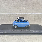 ISO Isetta (прототип BMW Isetta) 1954 голубой с белым 1:43, WhteBox (IXO) (Q307-128) (Q307-128)