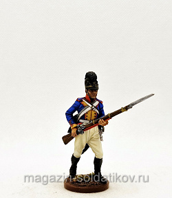 Миниатюра из олова Фузилер 9-го линейн.полка Фон Изенбурга.Бавария 1806-07 гг.54 мм,Студия Большой полк