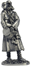 Миниатюра из металла 029. Рядовой царского конвоя с цесаревичем Алексеем, 1910 г. EK Castings - фото