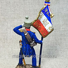 Миниатюра из олова Орлоносец линейной пехоты, 1812 г., Франция, 54 мм, Студия Большой полк (ИЛ2421.12.03.54) (ИЛ2421.12.03.54)