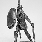 Миниатюра из олова Греческий гоплит с мечом, 54 мм, Магазин Солдатики