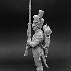Сборная миниатюра из смолы Карабинер элитной роты батальона гвардейских егерей, Вестфалия, 54 мм, Chronos miniatures