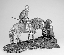 Миниатюра из металла Витязь на распутье, середина XIII в., 54 мм Новый век