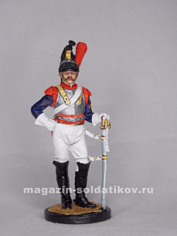 Миниатюра в росписи Кирасир 3-го кирасирского полка. Франция, 1812 г., 1:32, Сибирский партизан (СП098) (СП098)