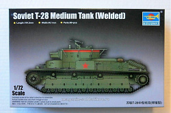 Сборная модель из пластика Советский средний танк Т-28, 1:72 Трумпетер