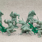 Солдатики из пластика German Paratrooper Mortar Team (tropical uniform ) WWII, 1/32, Mars (32037) (32037)