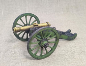 Миниатюра из олова Французская 6-фунтовая пушка, 1805-15 гг, 54 мм, Студия Большой полк - фото