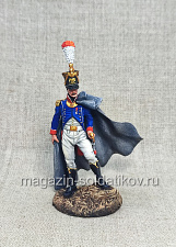 Офицер молодой гвардии, Франция 1813-15 гг., 54 мм, Студия Большой полк - фото