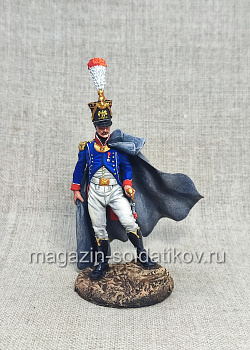 Офицер молодой гвардии, Франция 1813-15 гг., 54 мм, Студия Большой полк (ИЛ2588.12.03.54) (ИЛ2588.12.03.54)