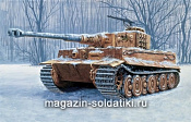 Сборная модель из пластика ИТ Танк Pz. Kpfw. VI Tiger I Ausf.E (1/35) Italeri - фото
