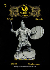 Сборная миниатюра из смолы Дакский воин, 75 мм, Altores studio, - фото