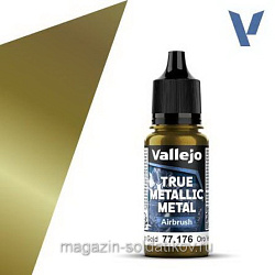 True Metallic Metal Золотисто-зеленый Vallejo (77176) (77176)