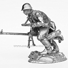 Миниатюра из олова 525 РТ Бегущие бойцы с ПТРД, 54 мм, Ратник