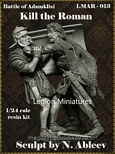 Сборная миниатюра из смолы Battle of Adamklisi: Kill the Roman, 75 мм, Legion Miniatures - фото