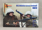 Солдатики из пластика US Infantry (winter dress) WWII, 1/32, Mars - фото