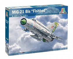 Сборная модель из пластика ИТ Самолет MIG-21 Bis «FISHBED» (1:72) Italeri