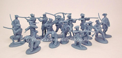 Солдатики из пластика Колониальный минитмен (Colonial minutemen), 16 фигур, 1:32, LOD Enterprises (LOD004) (LOD004)