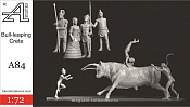 Сборные фигуры из смолы Игры с быком, Древний Крит 1:72, Alex miniatures - фото