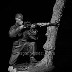 Сборная миниатюра из смолы Снайпер, 75 мм, TRILOKA MINIATURES (TLK-75-037) (TLK-75-037)