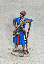 Миниатюра из олова Новгородский стрелец, 54 мм, Студия Большой полк - фото