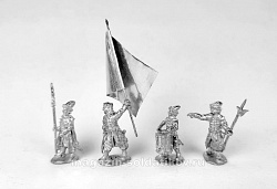 Сборные фигуры из металла Стрельцы (командная группа - н 4 фигуры) 28 мм, Figures from Leon