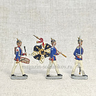 плоская миниатюра Прусская пехота 1870-1871 гг, Франко-Прусская война, 30 мм, Германия (117-061.) (117-061.)