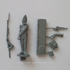 Сборная миниатюра из смолы Фузилёр Павловского полка, стрелок 1-й линии 28 мм, Аванпост