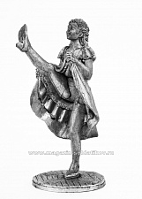 Миниатюра из олова 660 РТ Девушка (Канкан), 54 мм, Ратник - фото