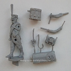 Сборная миниатюра из смолы Батальонный барабанщик гренадёрского полка, идущий, 28 мм, Аванпост