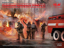 Сборная модель из пластика Советские пожарные (1980-е г.г.) (1/35) ICM