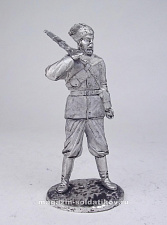 Миниатюра из олова 169 РТ Вахмистр 1-го Енисейского казачьего полка, 54 мм, Ратник - фото
