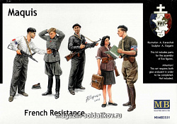 Сборные фигуры из пластика MB 3551 «Maquis, French Resistance» (1/35) Master Box