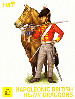 Солдатики из пластика Napoleonic British Heavy Dragoons 28 mm, Hat