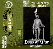 Сборная миниатюра из смолы Псы войны 75 мм (1:24) Medieval Forge Miniatures - фото