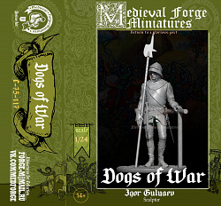 Сборная миниатюра из смолы Псы войны 75 мм (1:24) Medieval Forge Miniatures (C-75-117) (C-75-117)