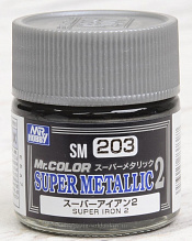 SM203 Краска художественная 10 мл. Super Iron 2, Mr. Hobby