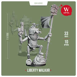 Сборные фигуры из смолы Liberty Walkar, 28 мм, Артель авторской миниатюры «W»
